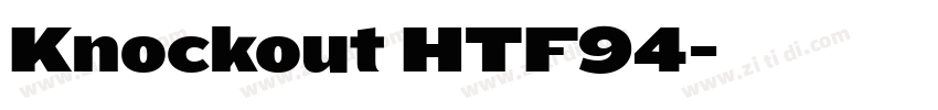 Knockout HTF94字体转换